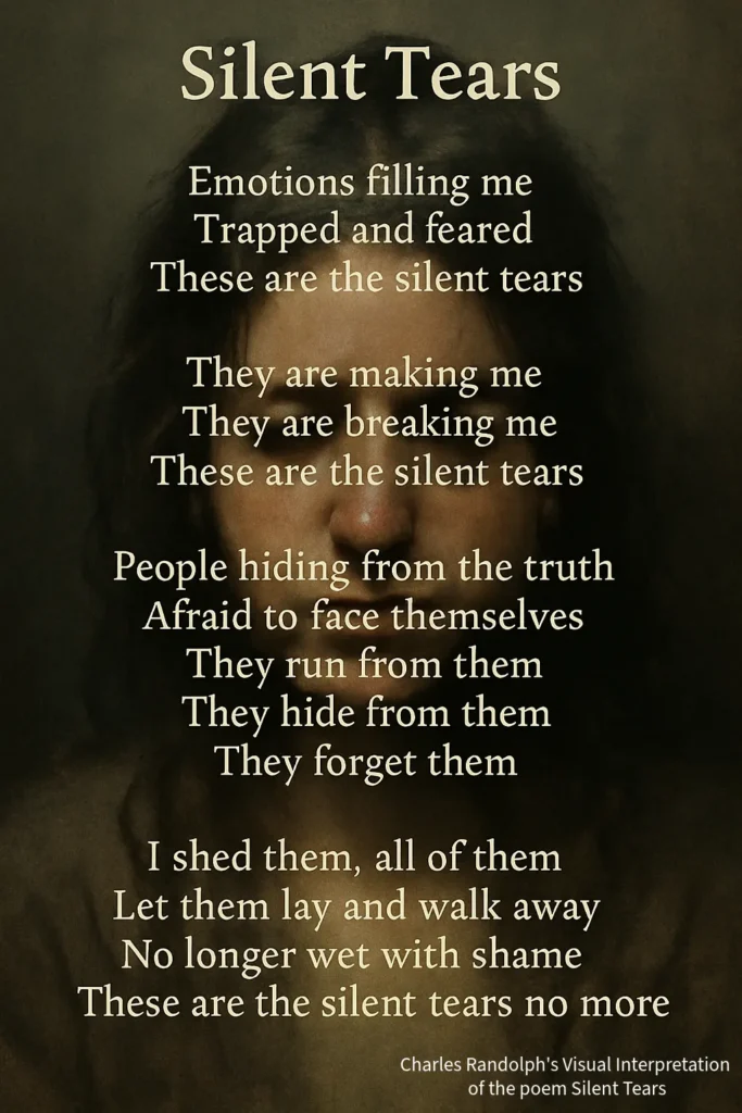 Silent Tears Poem – To Speak Online Charles Randolph’s poetry in Silent Tears gives voice to unspoken emotions—revealing how facing pain can become the first step toward liberation and healing.
