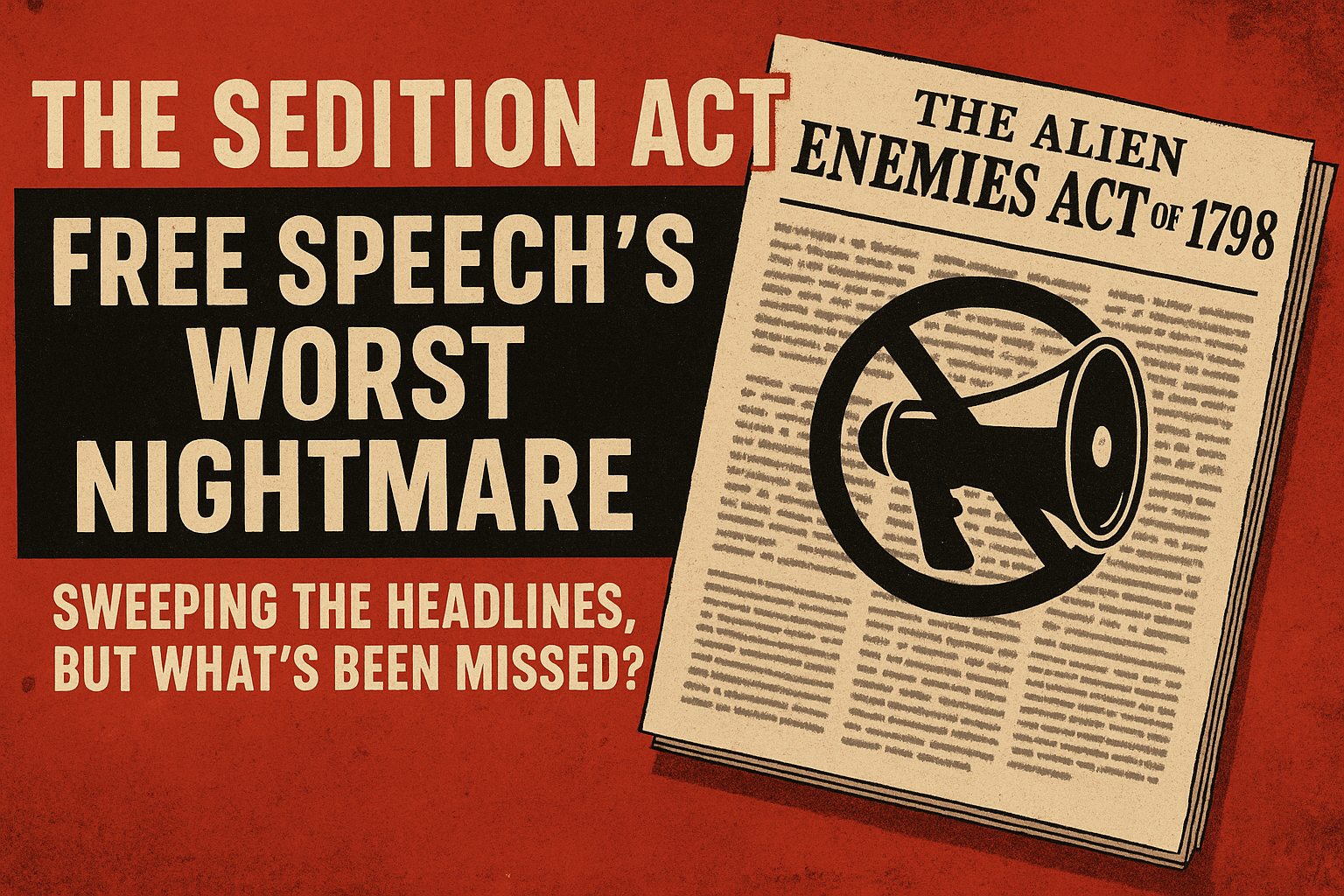 The Sedition Act – Free Speech’s Worst Nightmare