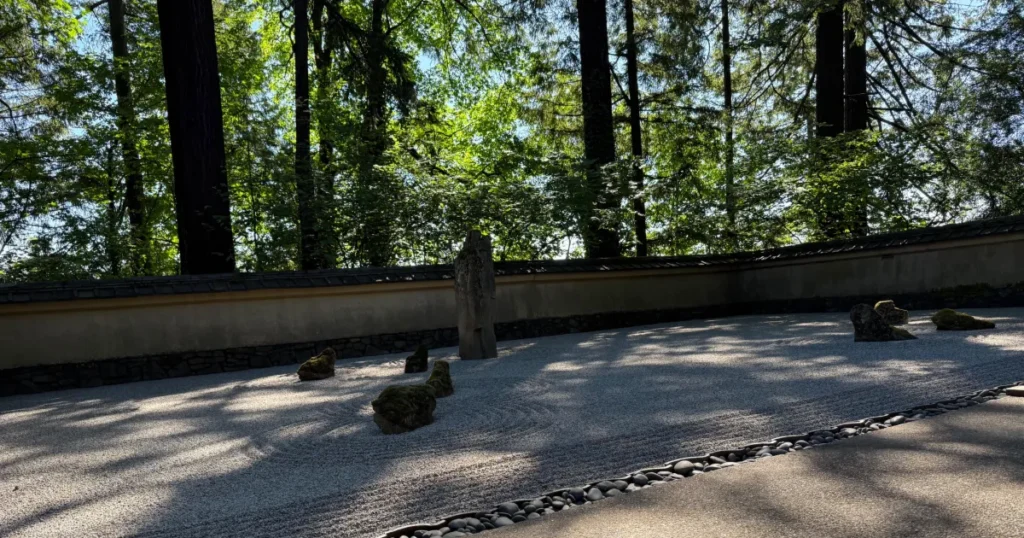 Stones as continents – To Speak Online Japanese garden representing the Poetry of Charles Randolph Little Big Things
