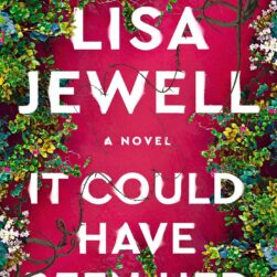 Version 100 – To Speak Online Book cover for 'It Could Have Been Her' by Lisa Jewell, with bold white title on a pink background framed by green vines and flowers.