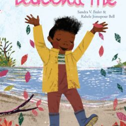 Version 100 – To Speak Online Cover of the children’s book Peaceful Me, showing a joyful child in a yellow jacket with arms raised by a lake and colorful leaves falling around.